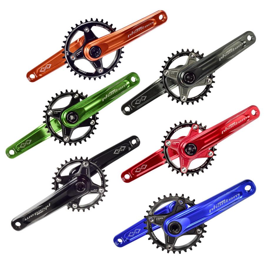 HKM-355155 Aluminum Alloy CNC Mountain Bike Crank 104 BCD GXP Compatible