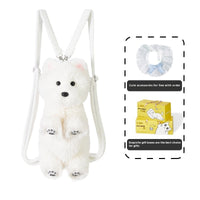 HKM-3551933 Cute Plush West Highland Simulation Doll with Various Scarves for Teens