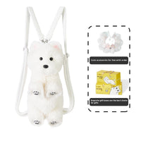 HKM-3551933 Cute Plush West Highland Simulation Doll with Various Scarves for Teens