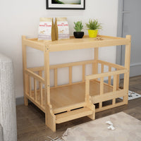 HKM-3554109 Integrated Nightstand Dog Bed with Stylish Cushion Options