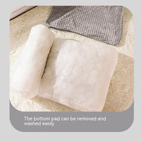 HKM-3555517 Removable and Washable Large Dog Mattress in Elegant Gray and Caramel Coffee Options