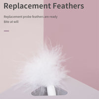 HKM-3556285 Replacement Heads for Smart Electric Self-healing Cat Toy - 6 Pack of Feather Chew Accessories