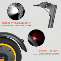 HKM-355667 Foldable 10-Inch Electric Scooter with 500W Motor, 36V 15Ah Battery, 40KM Range, Disc Brakes, Waterproof Design