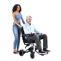 HKM-355667 Lightweight Electric Folding Wheelchair - Portable and Compact Design, Maximum Load 120kg, Speed 6 km/h, Driving Range 20km
