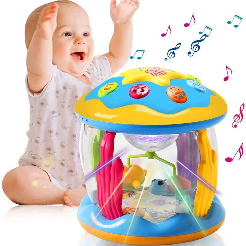 HKM-355795 Rotating Musical Sea Paradise Projector and Drum Toy for Babies and Toddlers