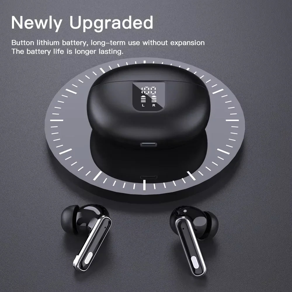 HKM-355795 Wireless In-Ear Gaming Headphones with AI Translation, LED Display, Noise Cancelling, Waterproof Features, and Bluetooth Connectivity