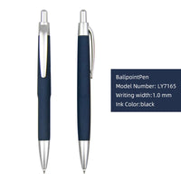 HKM-355923 Custom Plastic Ballpoint Pen with Logo Print - 1.0mm Black Ink, Lightweight Design