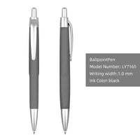 HKM-355923 Custom Plastic Ballpoint Pen with Logo Print - 1.0mm Black Ink, Lightweight Design