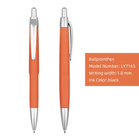 HKM-355923 Custom Plastic Ballpoint Pen with Logo Print - 1.0mm Black Ink, Lightweight Design
