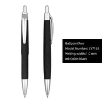 HKM-355923 Custom Plastic Ballpoint Pen with Logo Print - 1.0mm Black Ink, Lightweight Design