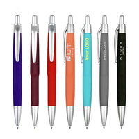 HKM-355923 Custom Plastic Ballpoint Pen with Logo Print - 1.0mm Black Ink, Lightweight Design