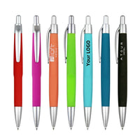 HKM-355923 Custom Plastic Ballpoint Pen with Logo Print - 1.0mm Black Ink, Lightweight Design