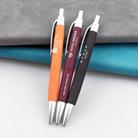 HKM-355923 Custom Plastic Ballpoint Pen with Logo Print - 1.0mm Black Ink, Lightweight Design