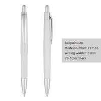 HKM-355923 Custom Plastic Ballpoint Pen with Logo Print - 1.0mm Black Ink, Lightweight Design