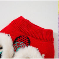HKM-3559997 Lunar New Year Lion Dance Pet Sweater with 3D Plush Details and Embroidered Accents