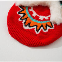 HKM-3559997 Lunar New Year Lion Dance Pet Sweater with 3D Plush Details and Embroidered Accents