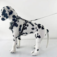 HKM-3560509 Black Spiked Studded Leather Dog Harness for Small Breeds, Adjustable Neck & Chest Size