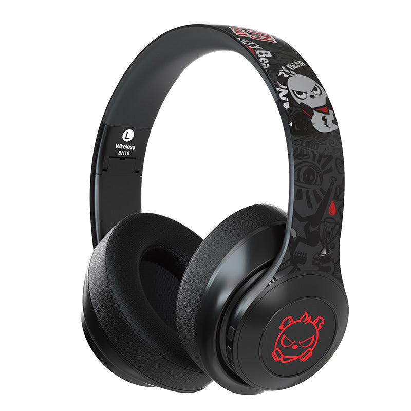 HKM-356115 5.0 Bluetooth Headset for Music and Sports with Subwoofer, Multi-Point Connection, Power Display, and Voice Control
