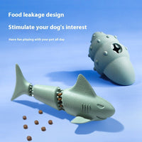 HKM-3562045 Deep Sea Shark Rubber Dog Toy - Colorful Ocean-Themed Pet Chew Toy