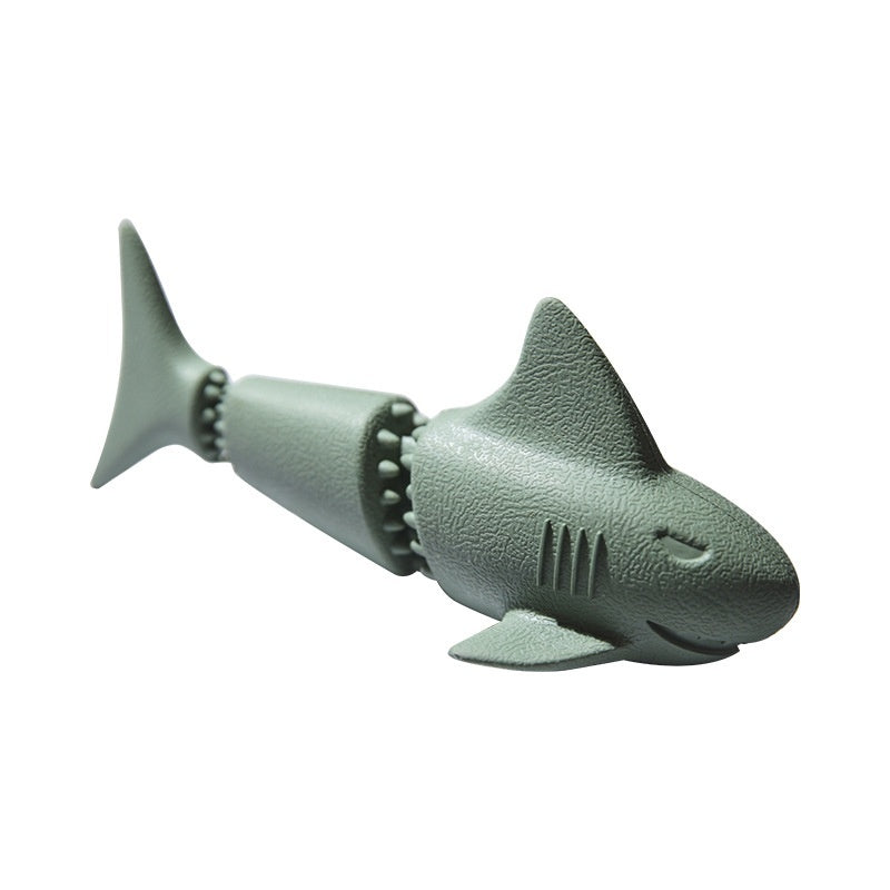 HKM-3562045 Deep Sea Shark Rubber Dog Toy - Colorful Ocean-Themed Pet Chew Toy