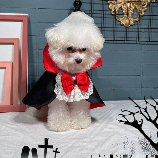 HKM-356243 Vampire Cloak Windbreaker for Pets in Red - Available in XS to XL