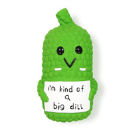 HKM-3562685 Squeaky Pickle Dog Chew Toy - Latex Puppy Teething Toy for Small to Large Dogs