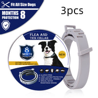HKM-3563197 Flea and Mosquito Repellent Collars for Dogs and Cats - Grey, Fashionable Design