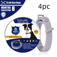 HKM-3563197 Flea and Mosquito Repellent Collars for Dogs and Cats - Grey, Fashionable Design