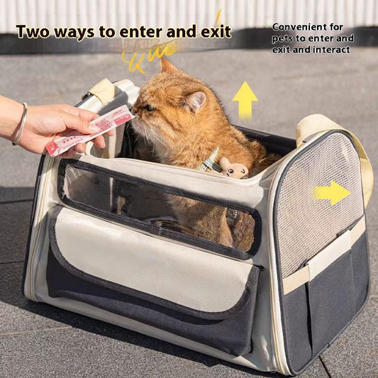 HKM-3563453 Breathable Foldable Large Capacity Pet Carrier Bag for Travel
