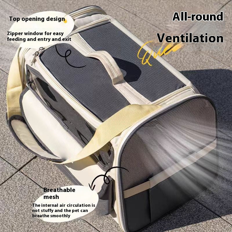 HKM-3563453 Breathable Foldable Large Capacity Pet Carrier Bag for Travel