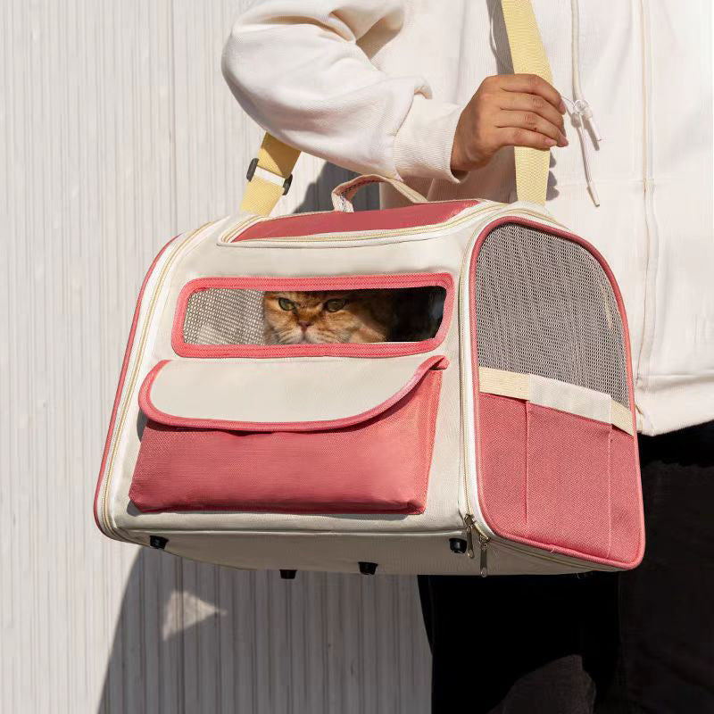HKM-3563453 Breathable Foldable Large Capacity Pet Carrier Bag for Travel