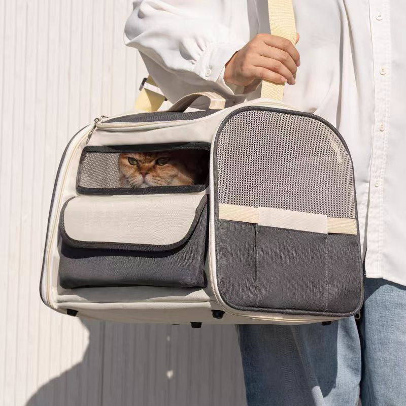 HKM-3563453 Breathable Foldable Large Capacity Pet Carrier Bag for Travel