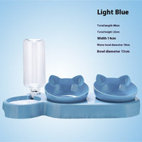 HKM-3564989 Double Bowl Automatic Drinking Station for Pets - Protective Cervical Spine Design in Multiple Colors