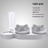 HKM-3564989 Double Bowl Automatic Drinking Station for Pets - Protective Cervical Spine Design in Multiple Colors