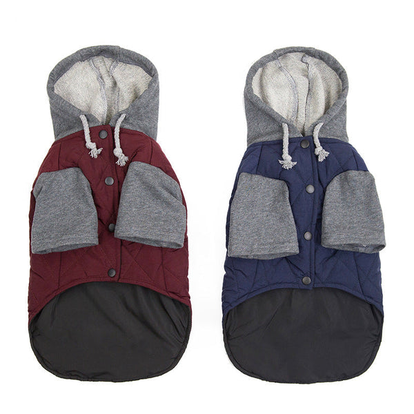 HKM-3567549 Two-Color Zipper Dog Outfit for Casual Wear