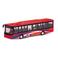 HKM-356755 Pull Back Die Cast Alloy Bus Model - 1:35 Scale Toy Vehicle for Ages 2 and Up