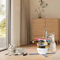 HKM-3568445 Interactive Automatic Cat Toy with Elastic Rope for Indoor Kittens