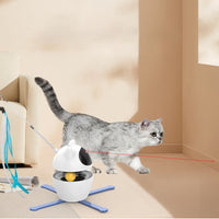 HKM-3568445 Interactive Automatic Cat Toy with Elastic Rope for Indoor Kittens