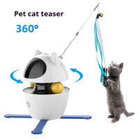 HKM-3568445 Interactive Automatic Cat Toy with Elastic Rope for Indoor Kittens