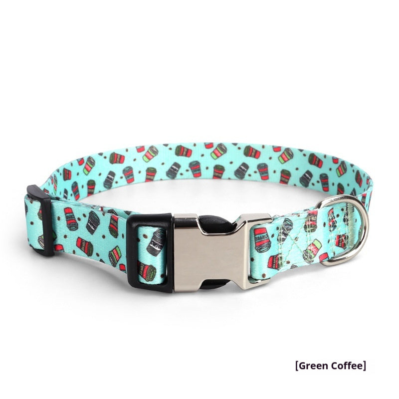 HKM-3568957 Thickened Digital-Print Pet Collar in Various Patterns and Sizes