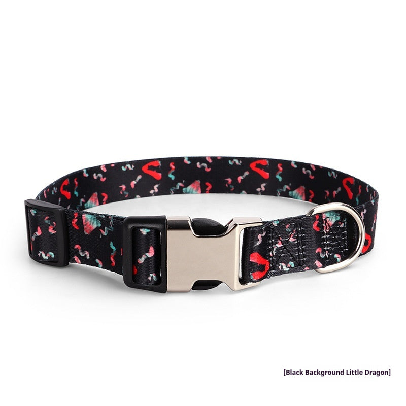 HKM-3568957 Thickened Digital-Print Pet Collar in Various Patterns and Sizes