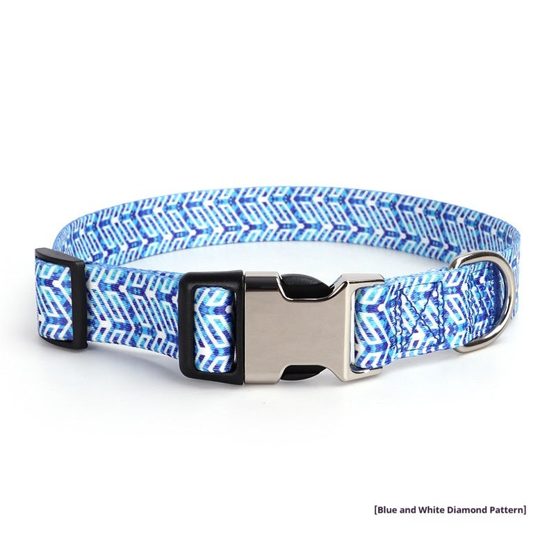 HKM-3568957 Thickened Digital-Print Pet Collar in Various Patterns and Sizes