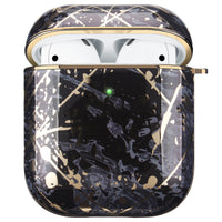 HKM-357011 Marble Hard Shell Earphone Case Compatible with AirPods 1/2 and Pro - Drop-Proof and Stain-Resistant