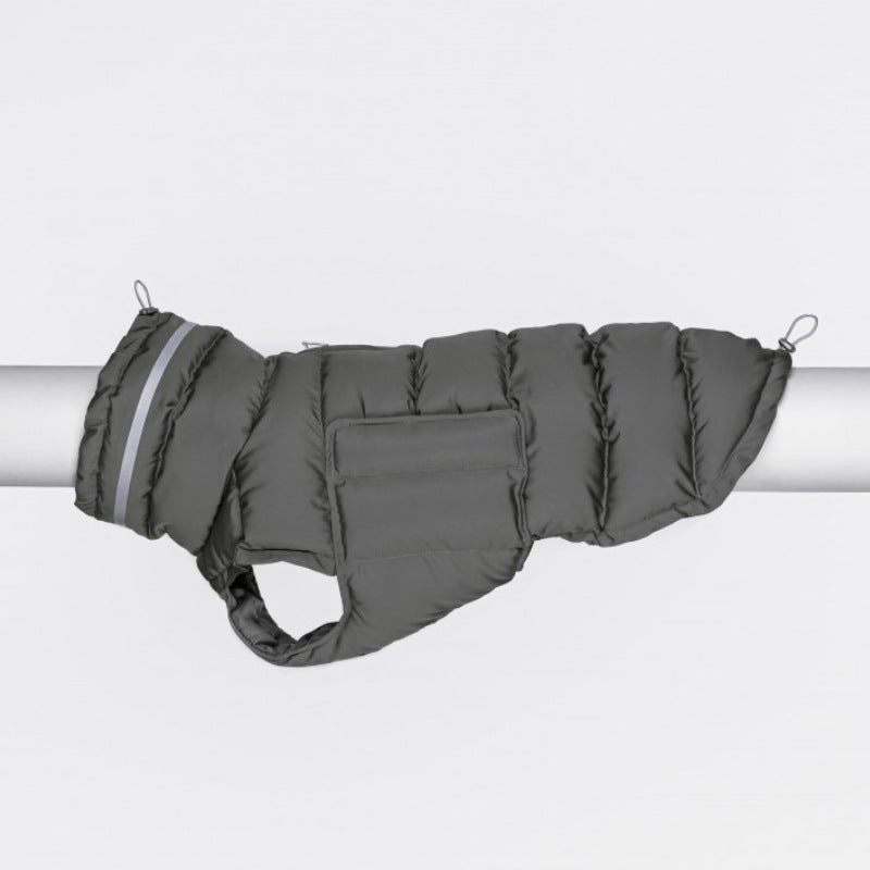 HKM-3571389 Thickened Thermal Vest for Dogs - 100% Recycled Polyester, Available in Dark Gray and Pink