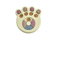 HKM-3571773 Creative Anti-Choking Turntable Dog Bowl in Pink, Green, or Blue – Available in Round, Hexagonal, and Footprint Styles
