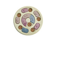 HKM-3571773 Creative Anti-Choking Turntable Dog Bowl in Pink, Green, or Blue – Available in Round, Hexagonal, and Footprint Styles