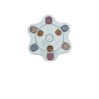 HKM-3571773 Creative Anti-Choking Turntable Dog Bowl in Pink, Green, or Blue – Available in Round, Hexagonal, and Footprint Styles