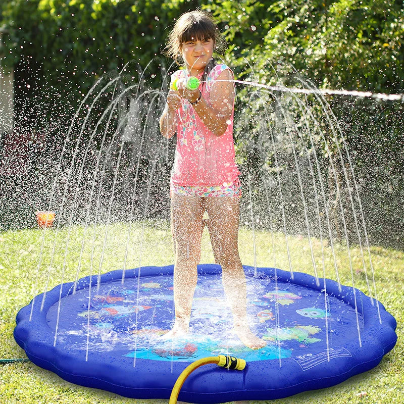 HKM-357203 Inflatable Water Spray Mat for Kids – Summer Splash Pad for Fun Water Play