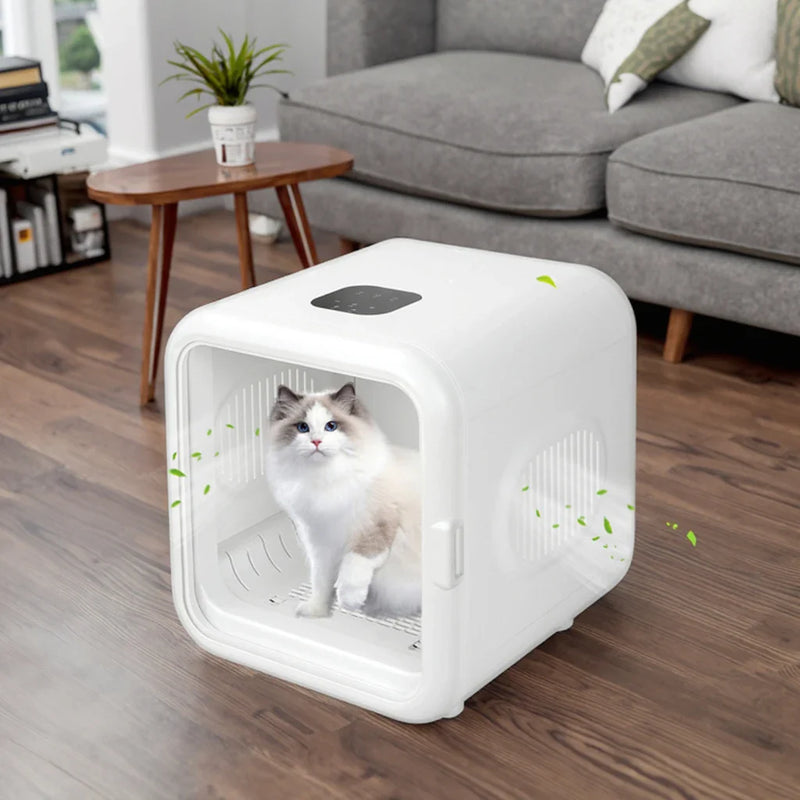 HKM-357203 Large Capacity 62L Automatic Pet Hair Dryer Box with Adjustable Speed and Temperature Control