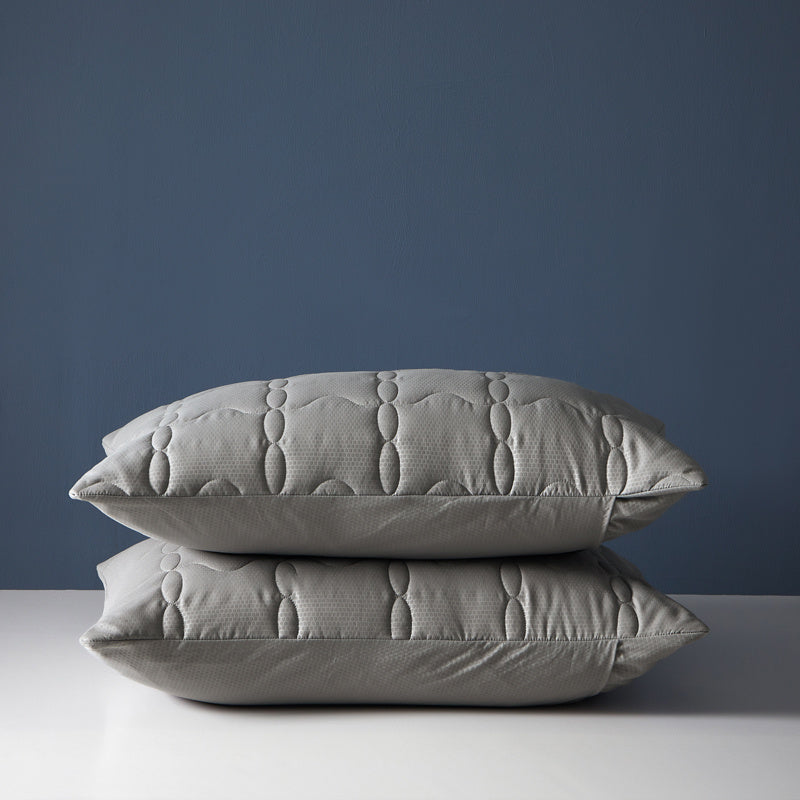 HKM-357267 Antibacterial Quilted Pillow Protector Cover in Various Colors - 100% Polyester, 48cm x 74cm